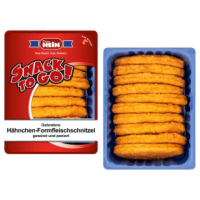 Hein gebratene Hähnchenformschnitzel