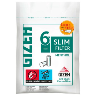 GIZEH Slim Filter Menthol