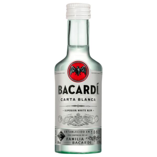 Bacardi Carta Blanca 37,5% vol. 0,05 L