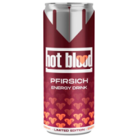 Hot Blood Energy Pfirsich Dose 0,25 L