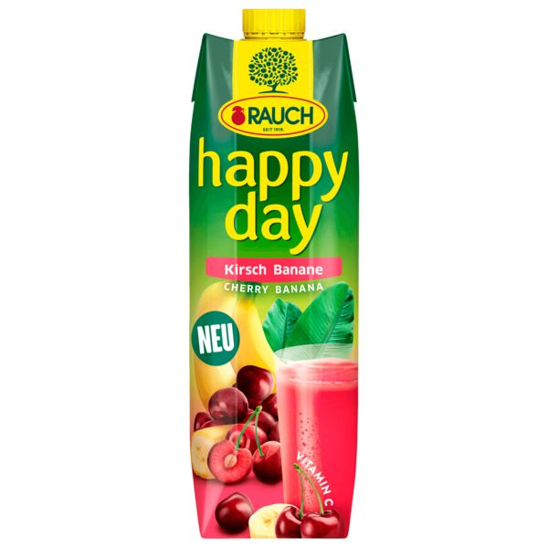 happy day Kiba Kirsch Banane 1 L